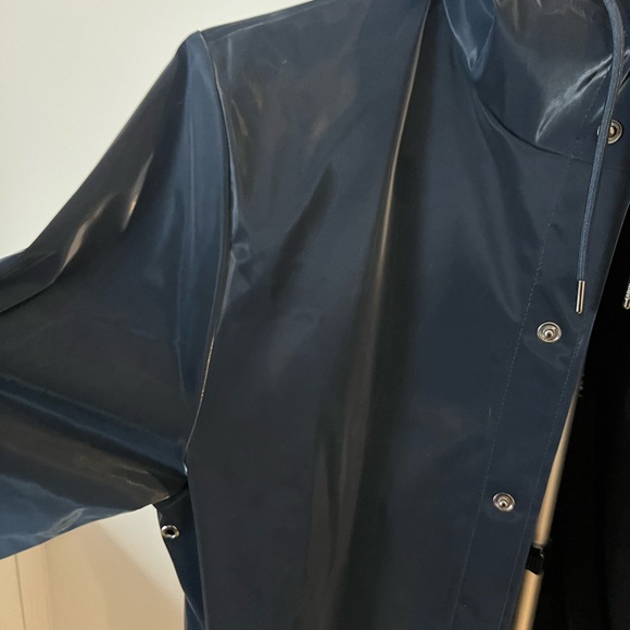 Rains Dark Blue Rain Coat - Picture 2 of 3